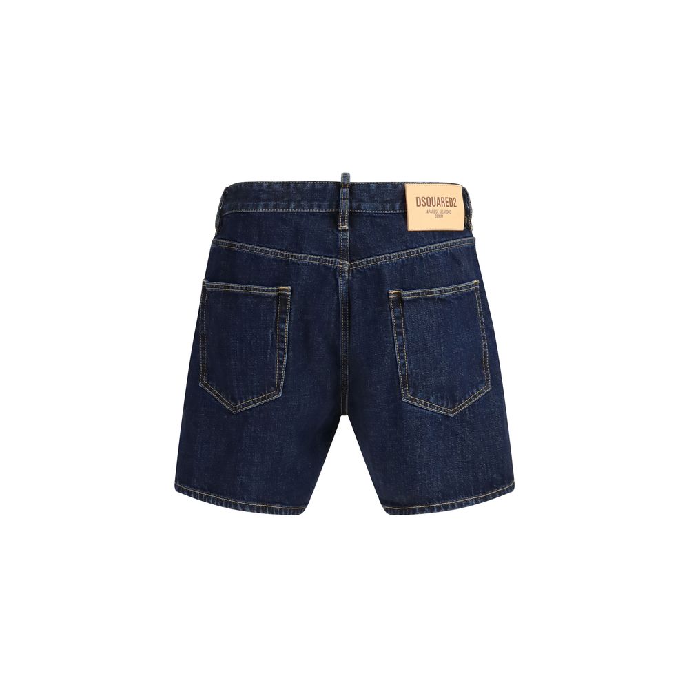 Dsquared² Blue Cotton Bermuda Men's Shorts