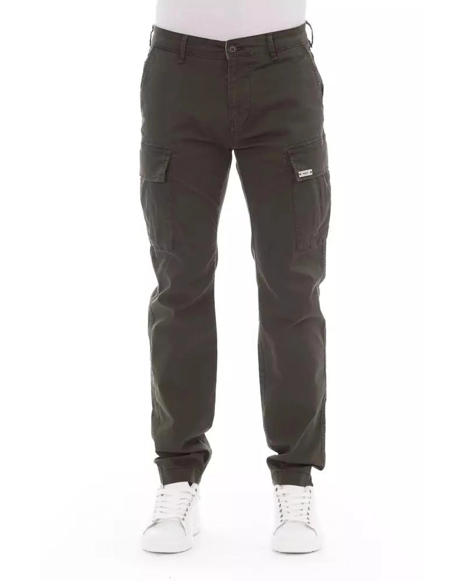 Baldinini Trend Army Cotton Cargo Men's Pants
