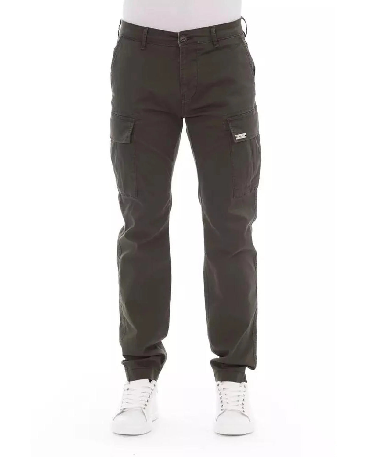 Baldinini Trend Army Cotton Cargo Men's Pants