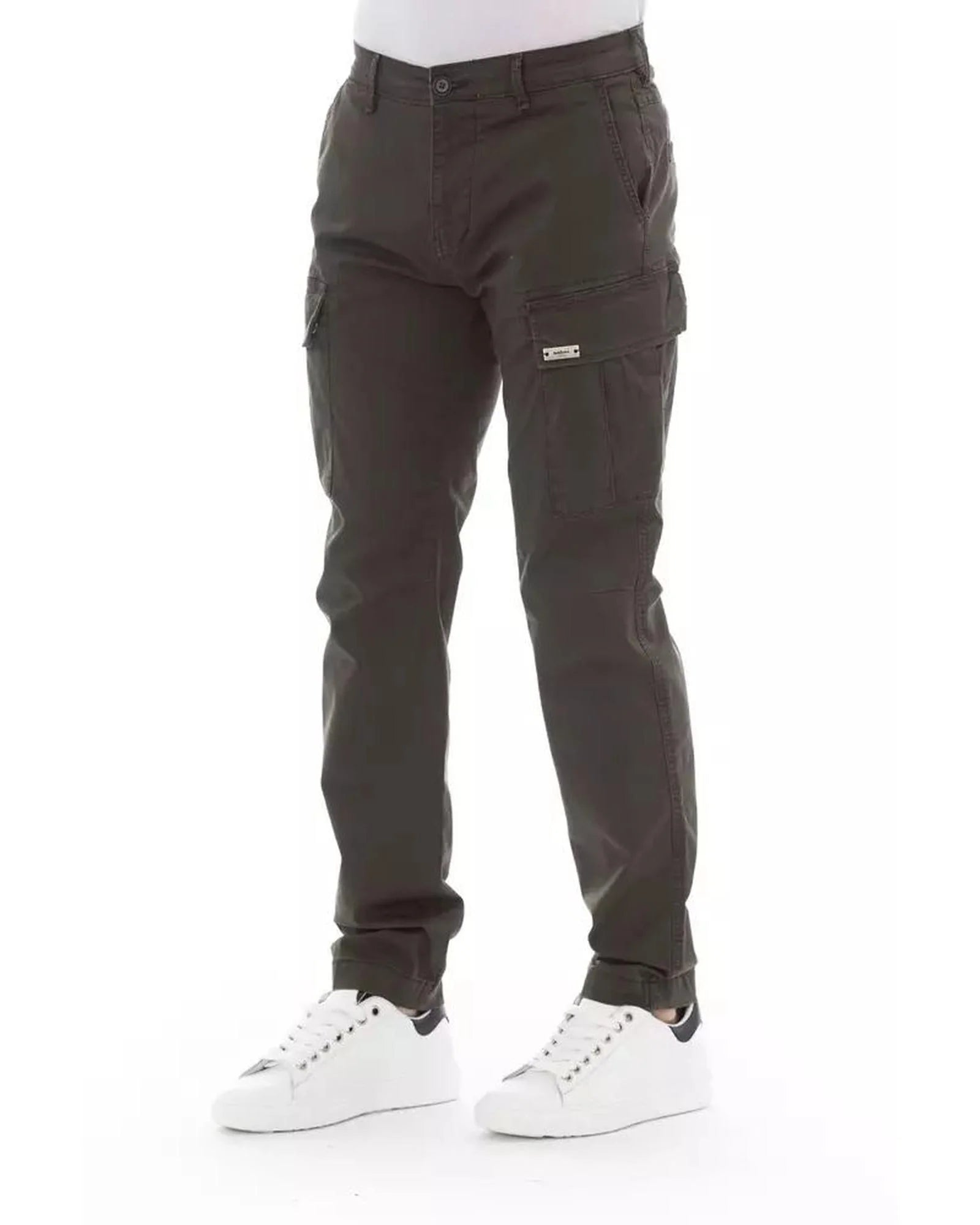 Baldinini Trend Army Cotton Cargo Men's Pants