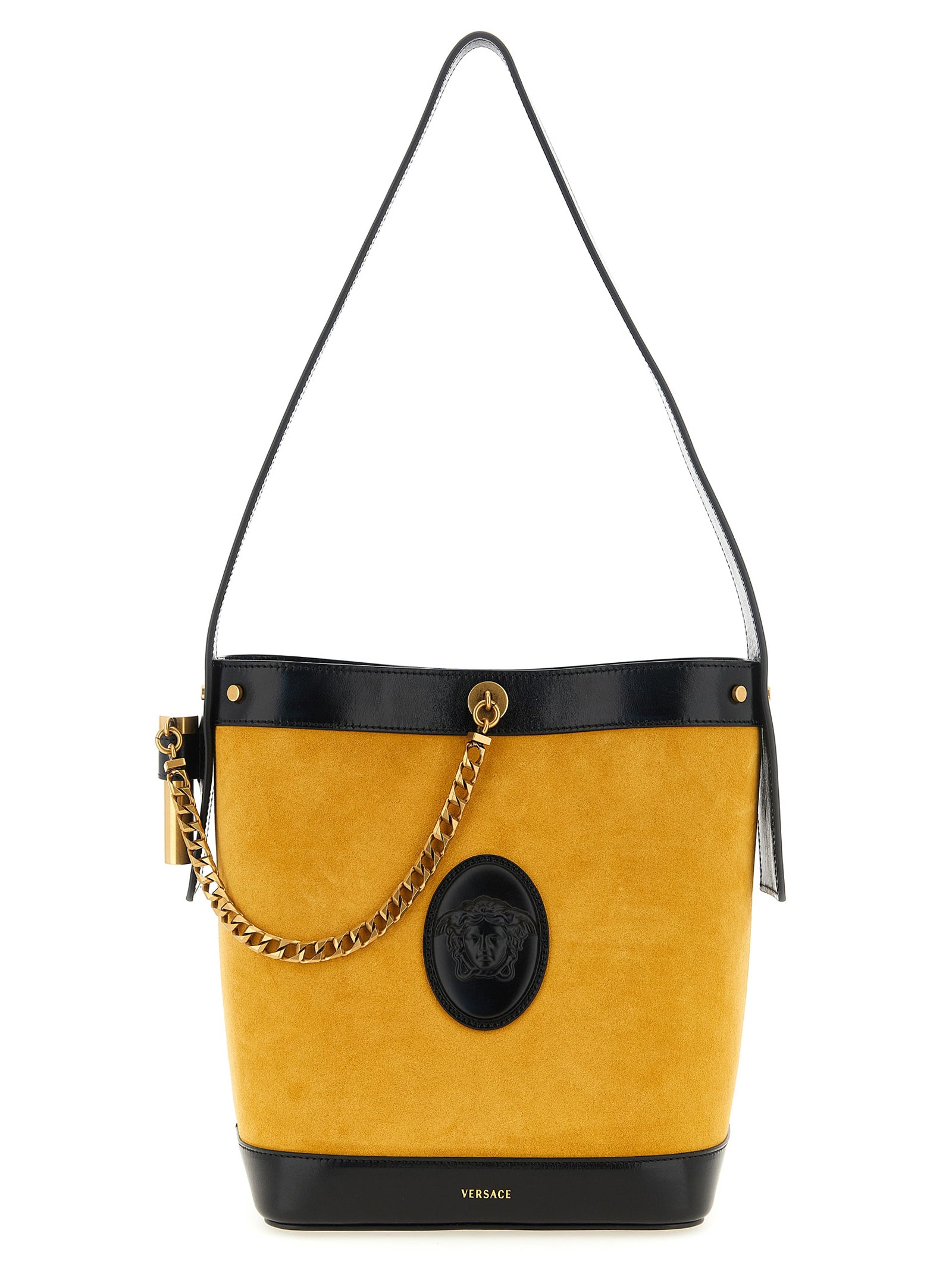 Versace Women's Pivot Small Bucket Bag