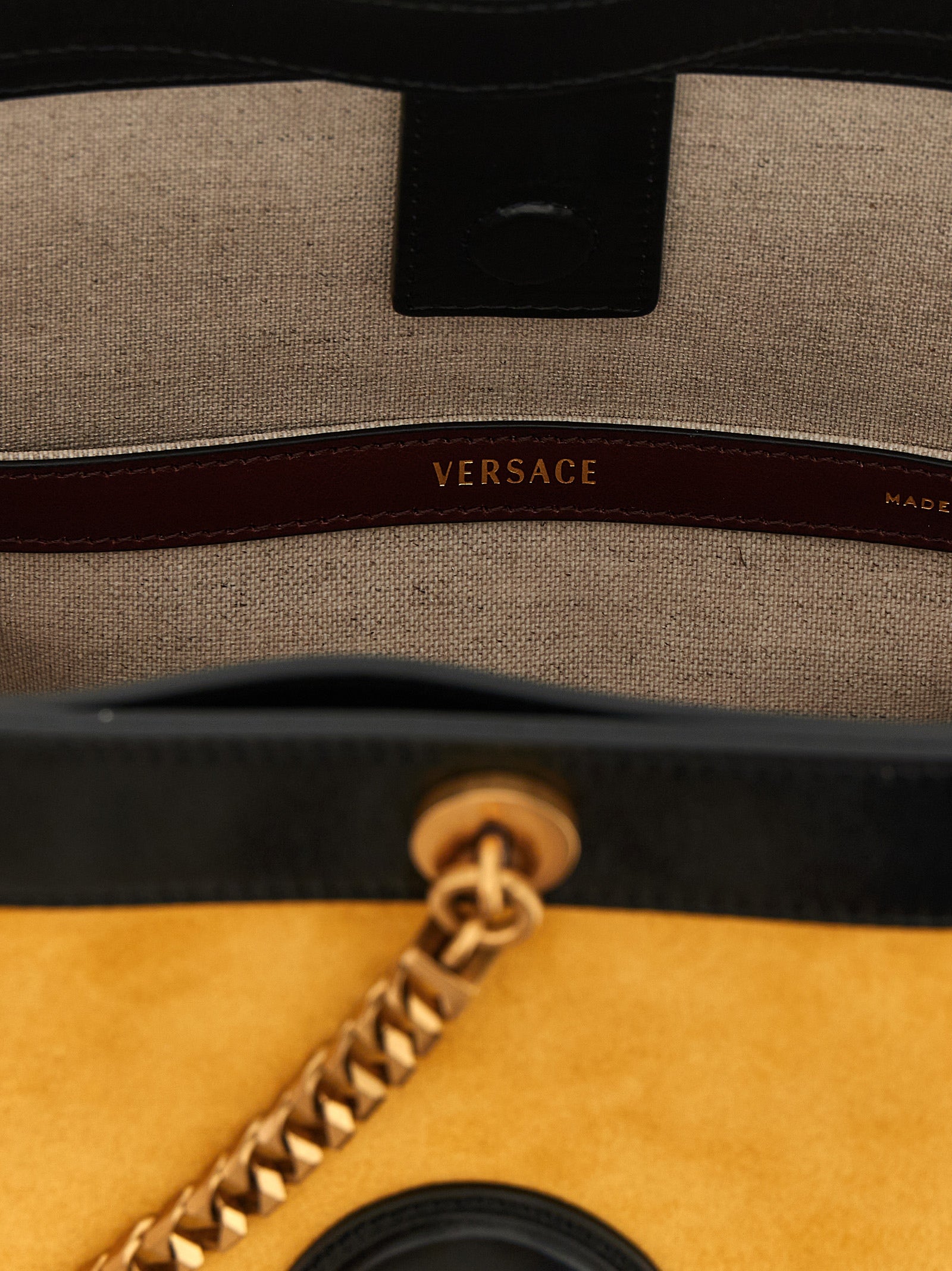 Versace Women's Pivot Small Bucket Bag