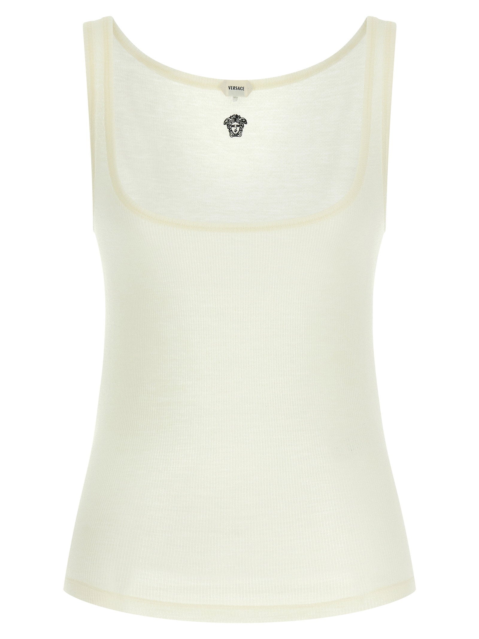 Versace Women's La Medusa Embroidery Top