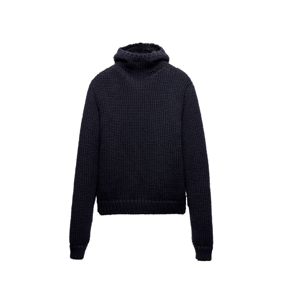 Prada Blue Wool Men's Turtleneck