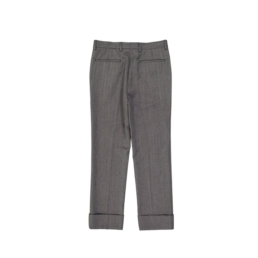 Prada Gray Wool Casual Men's Pants
