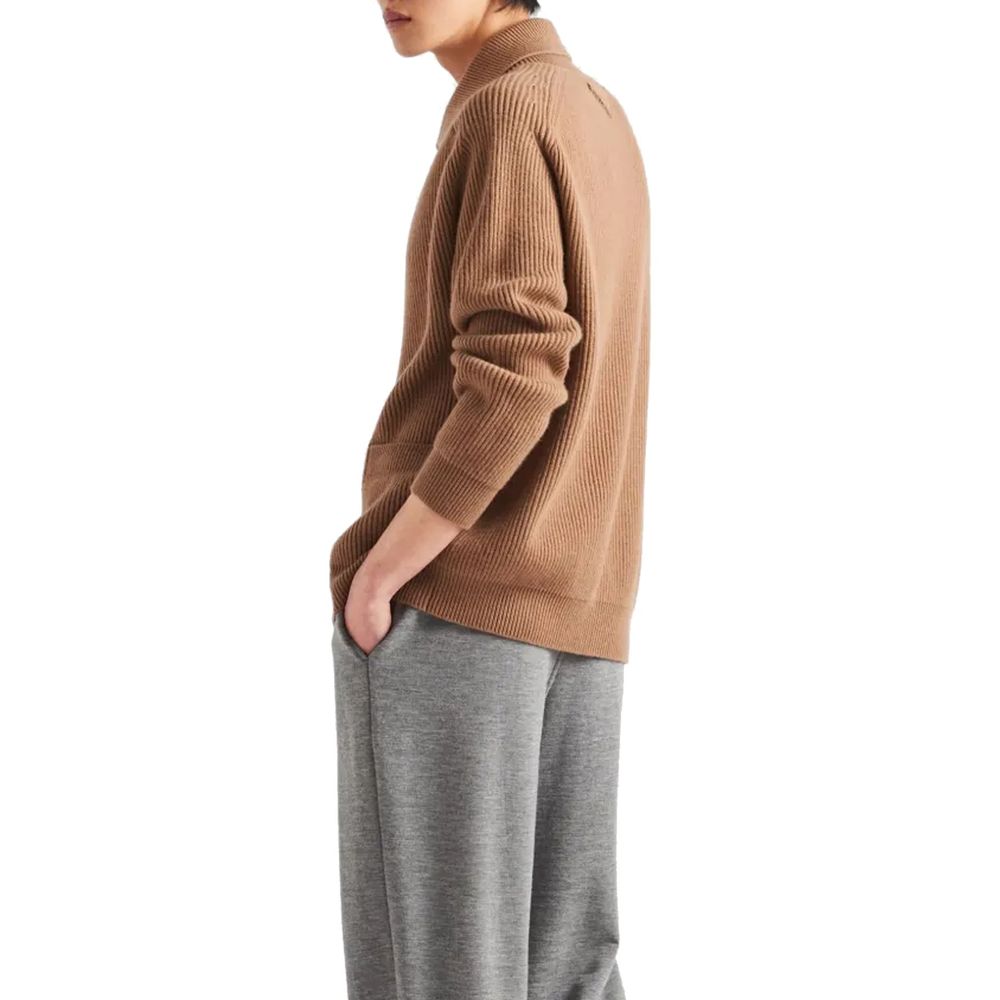 Prada Brown Cashmere Men's Cardigan