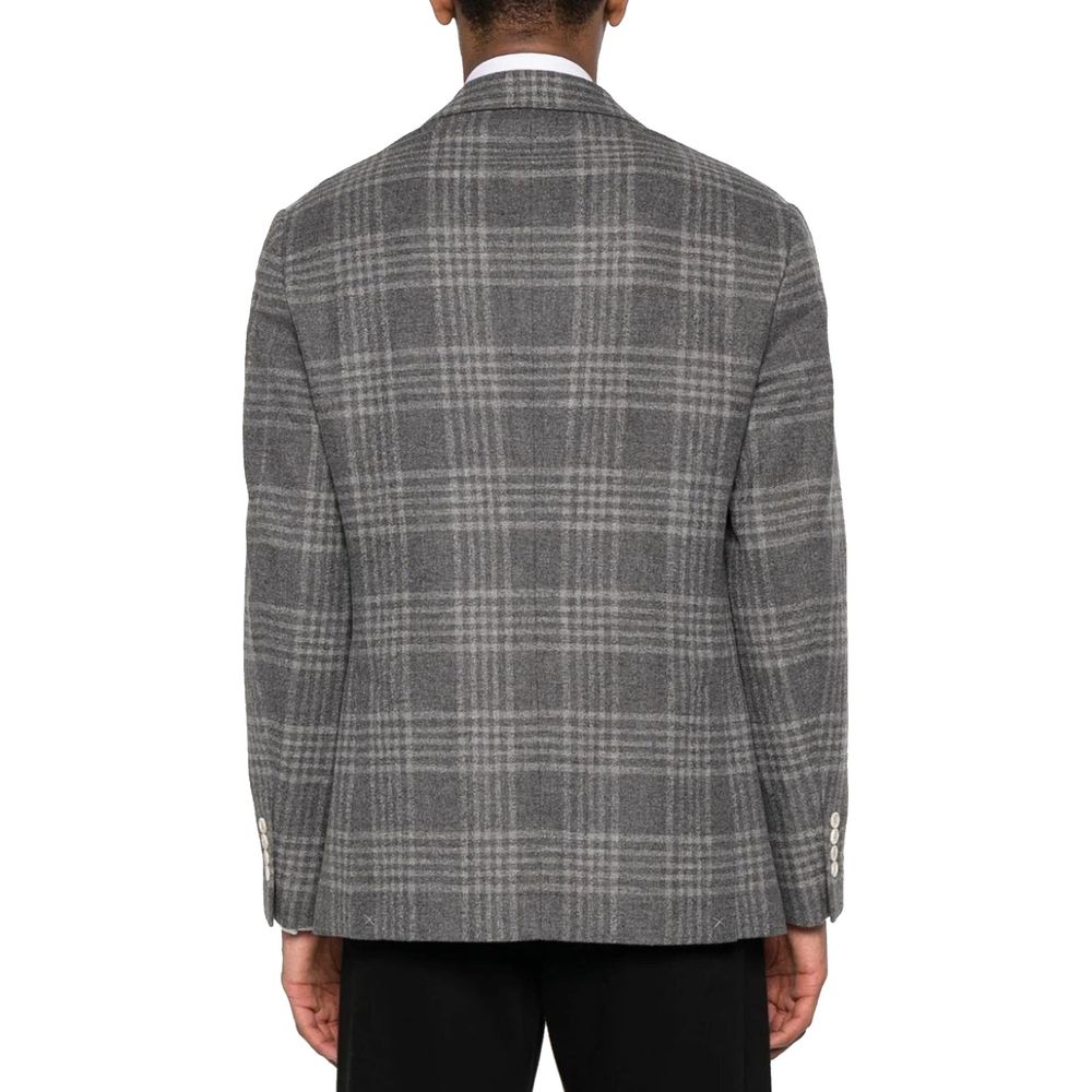 Brunello Cucinelli Gray Cashmere Men's Blazer