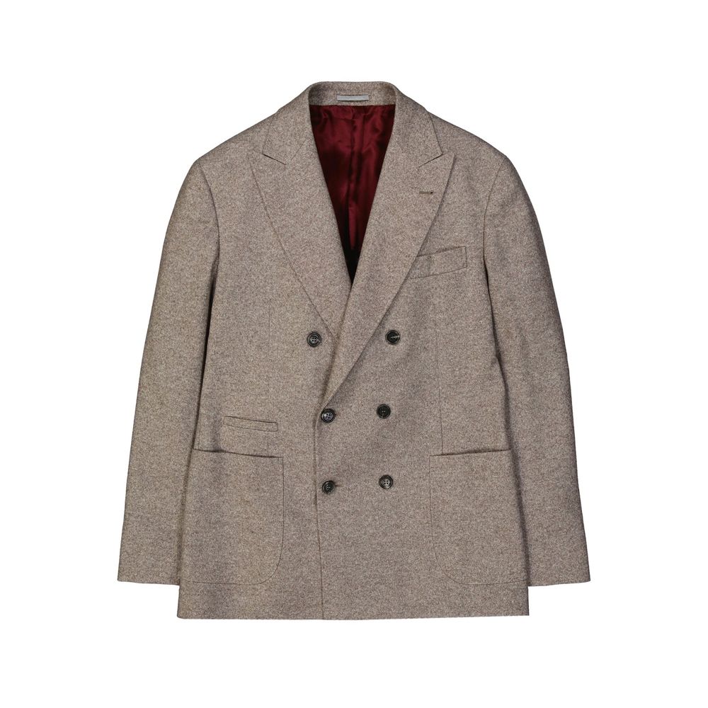 Brunello Cucinelli Beige Cashmere Men's Blazer