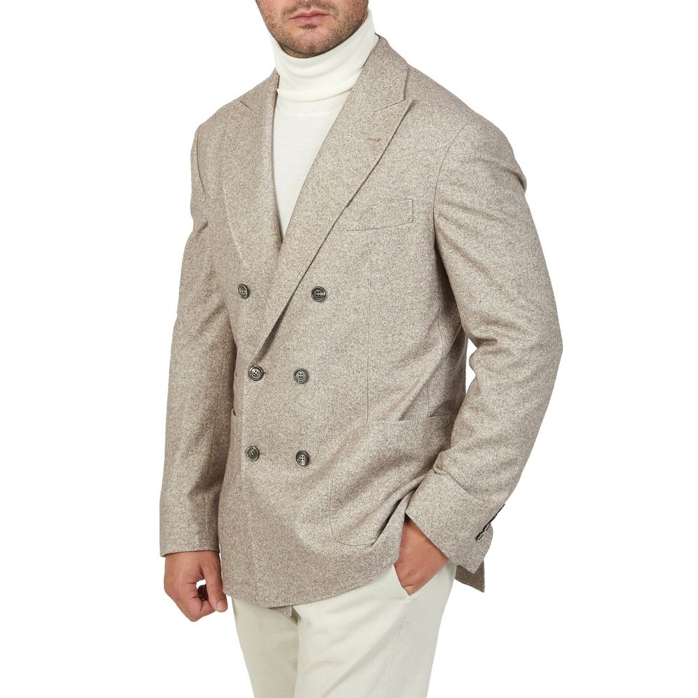 Brunello Cucinelli Beige Cashmere Men's Blazer