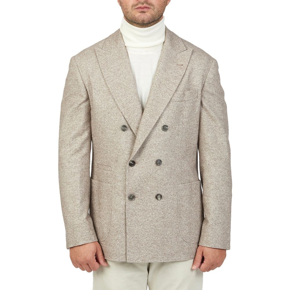 Brunello Cucinelli Beige Cashmere Men's Blazer