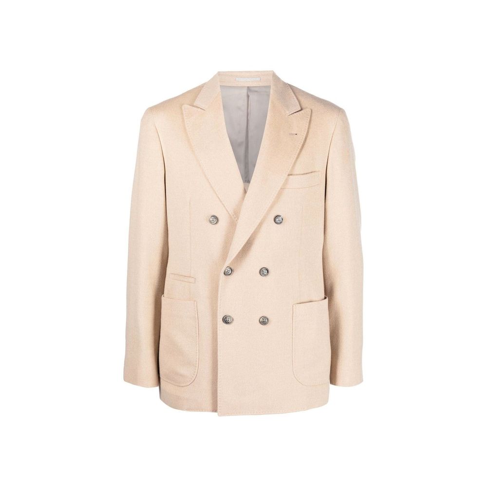 Brunello Cucinelli Beige Wool Men's Blazer