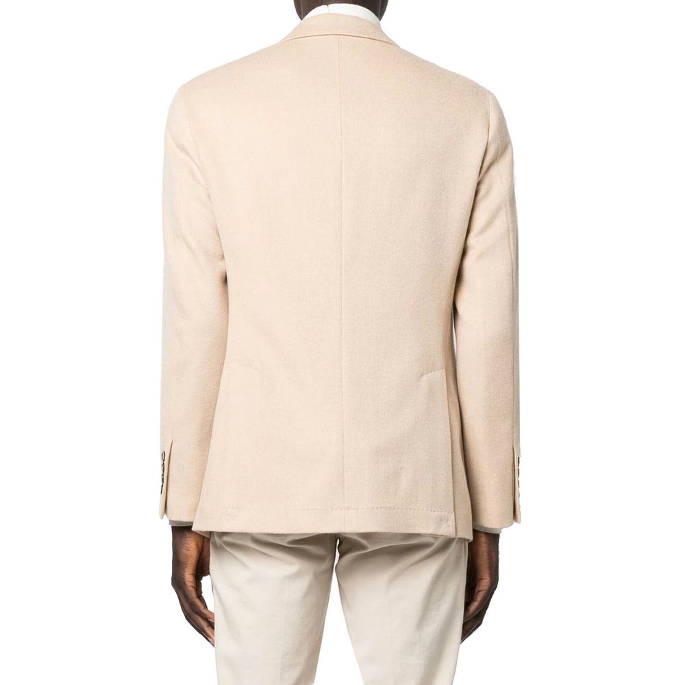 Brunello Cucinelli Beige Wool Men's Blazer