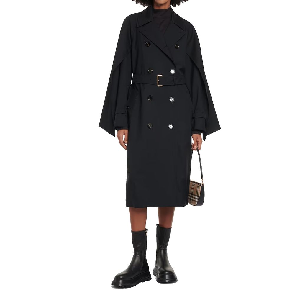 Burberry Black Polyester Women's Coat