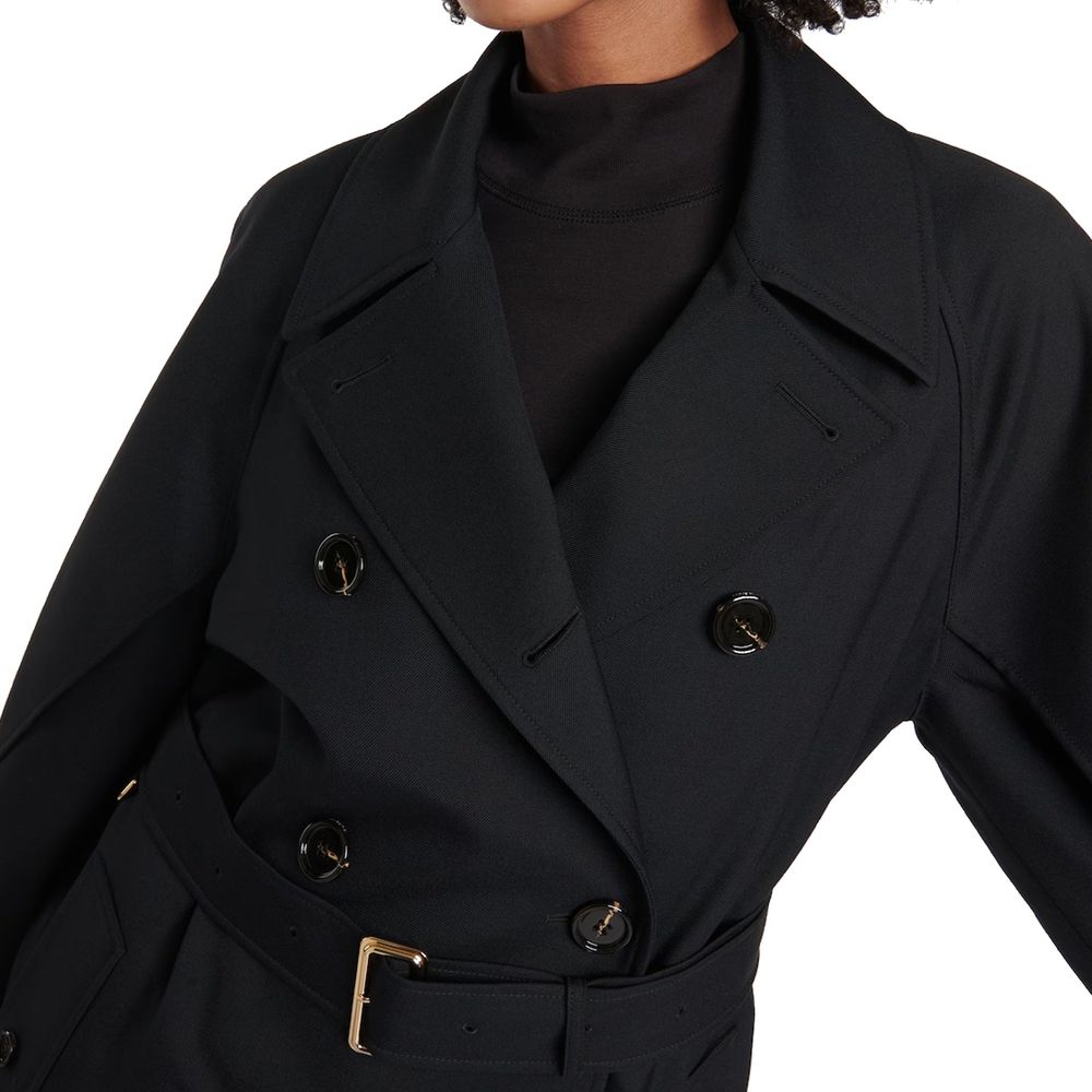 Burberry Black Polyester Women's Coat