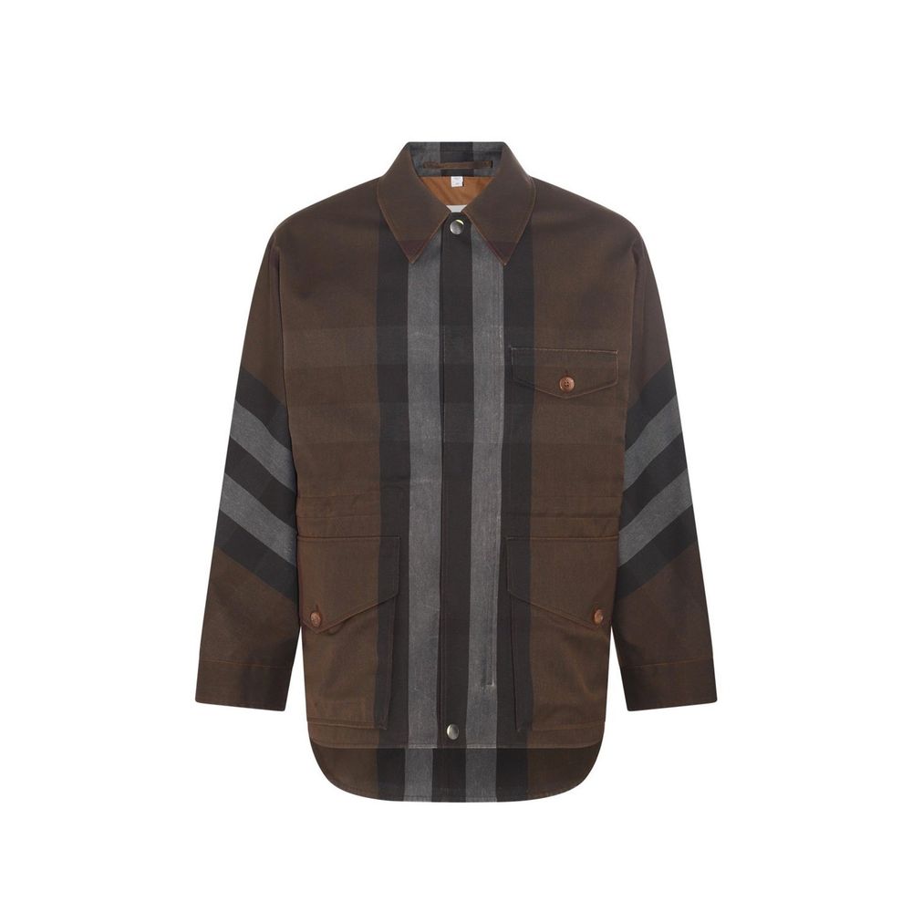 Burberry Brown Cotton Women's Parka