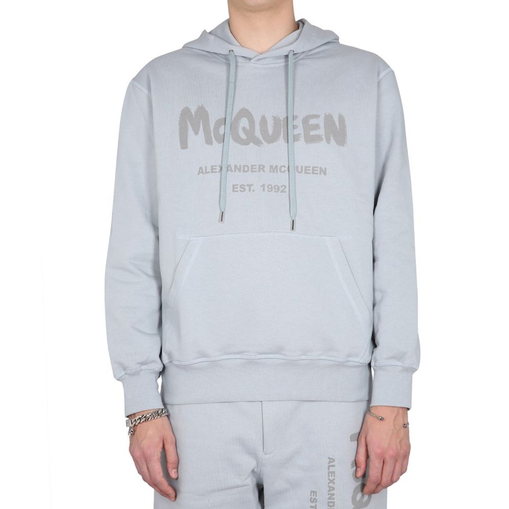 Alexander McQueen Gray Cotton Men's Sweatshirt