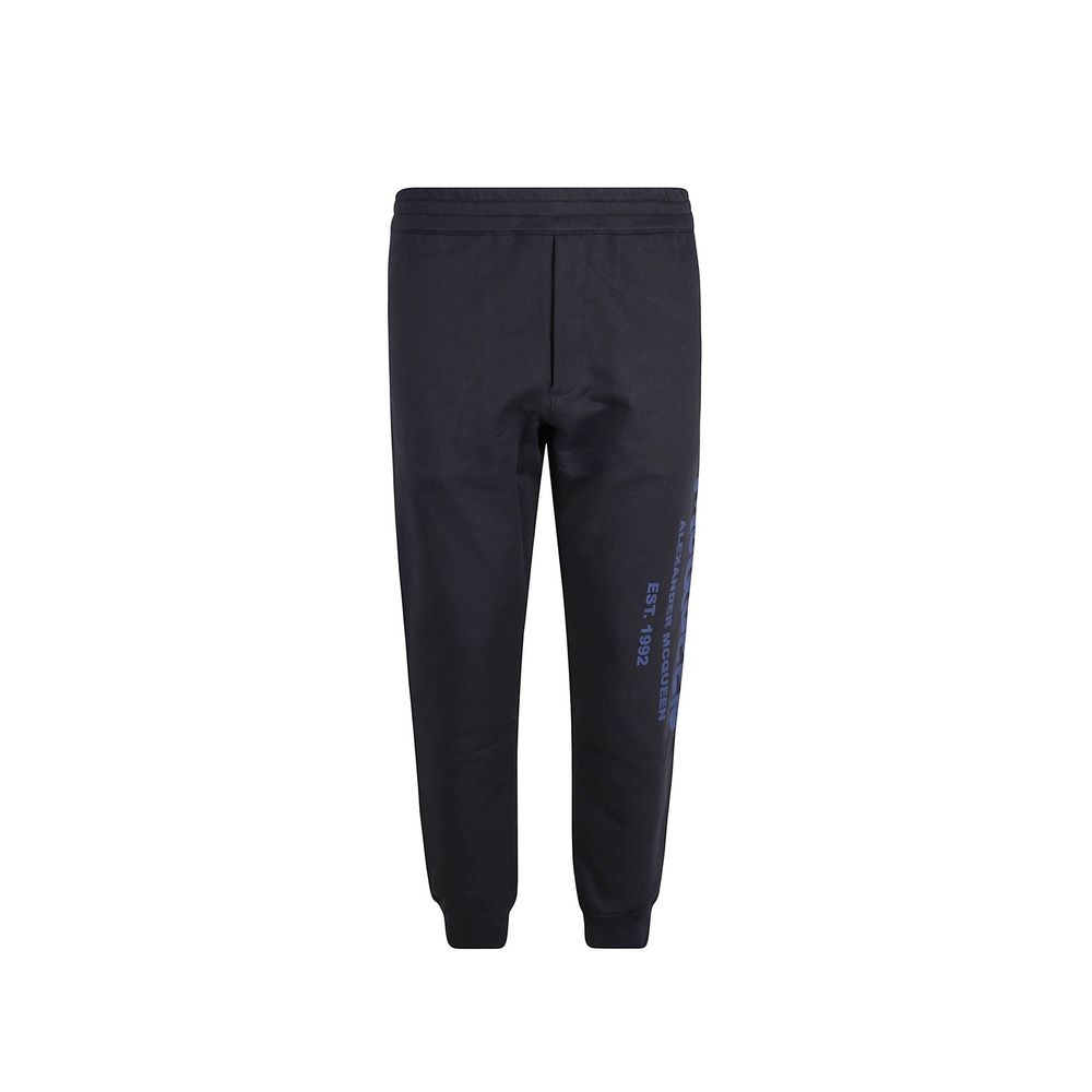 Alexander McQueen Blue Cotton Joggers (Workout Men's Pants)