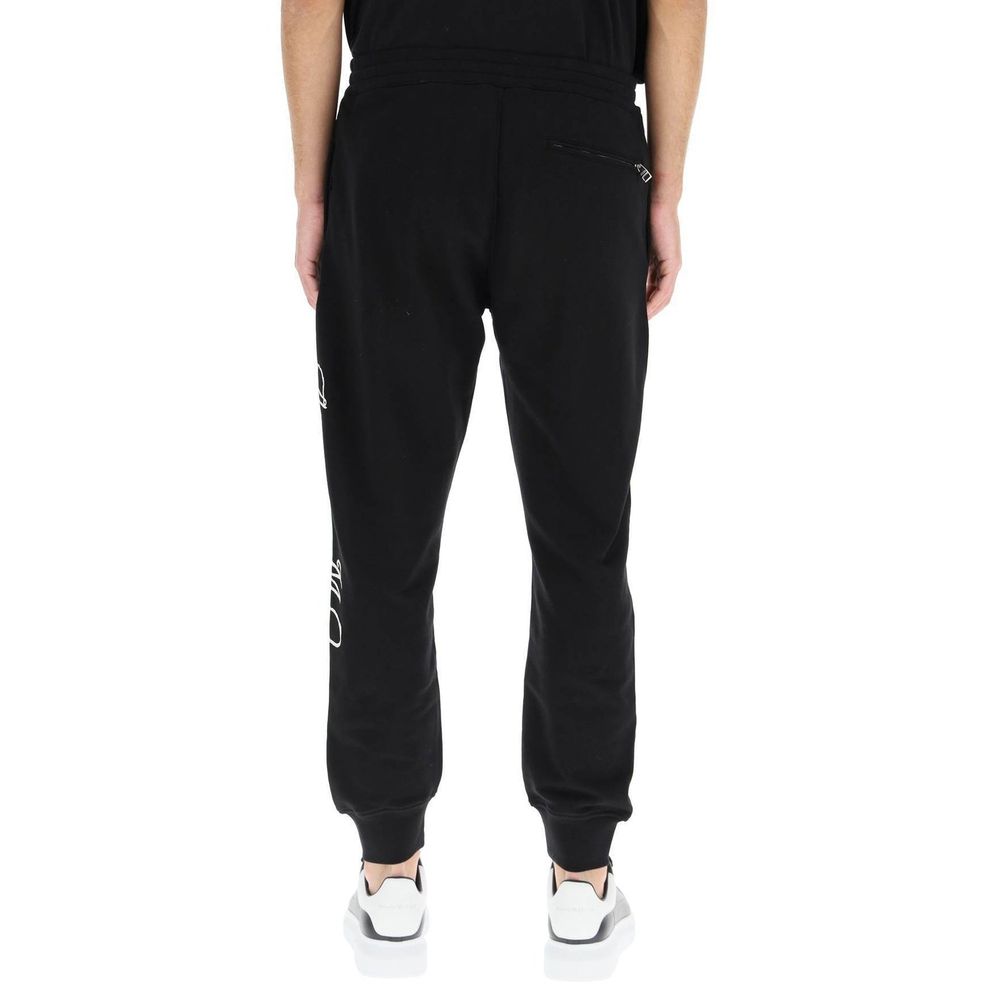 Alexander McQueen Black Cotton Joggers (Workout Men's Pants)
