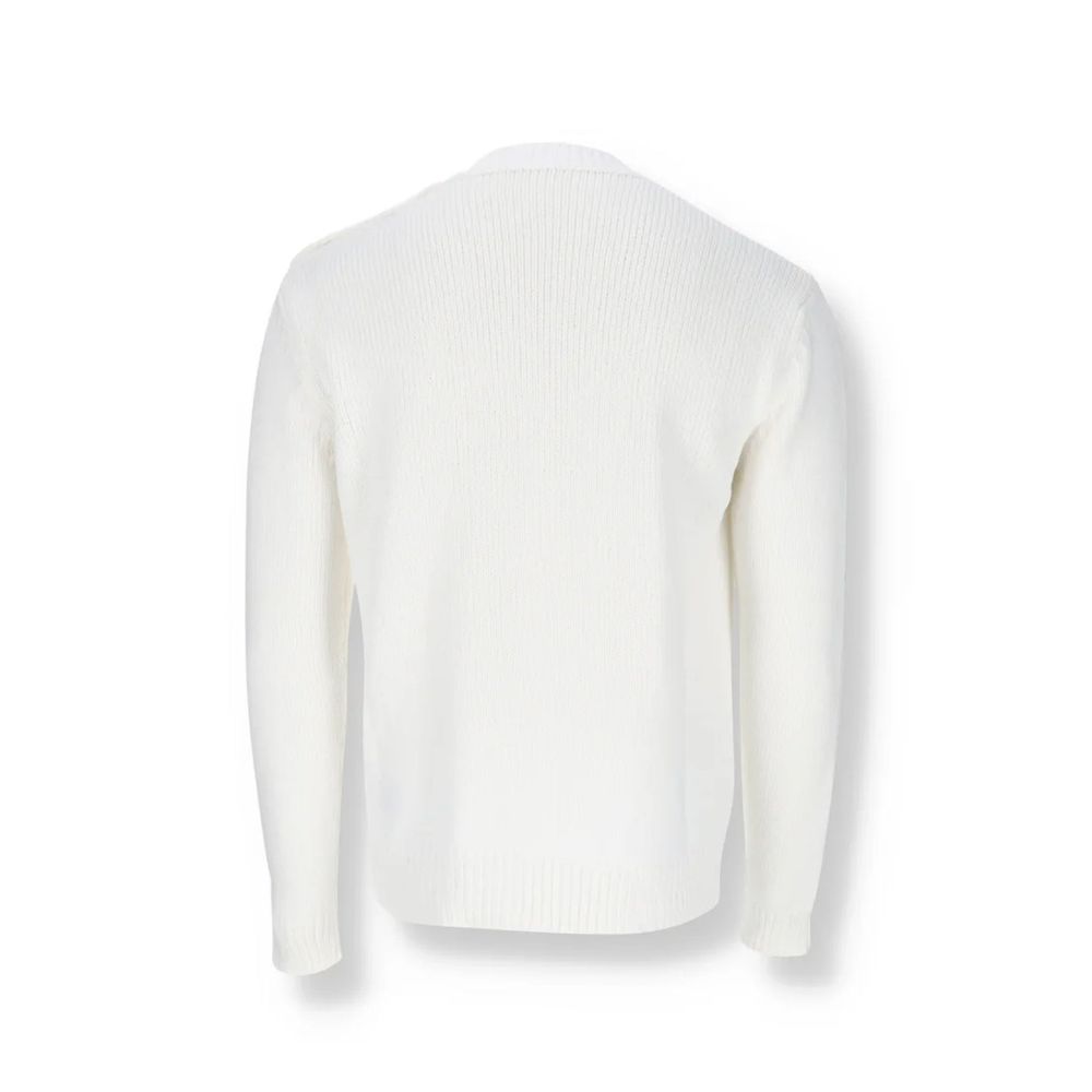Balmain White Cotton Men's Sweatshirt