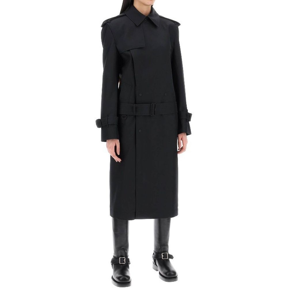 Burberry Black Polyester Women's Coat
