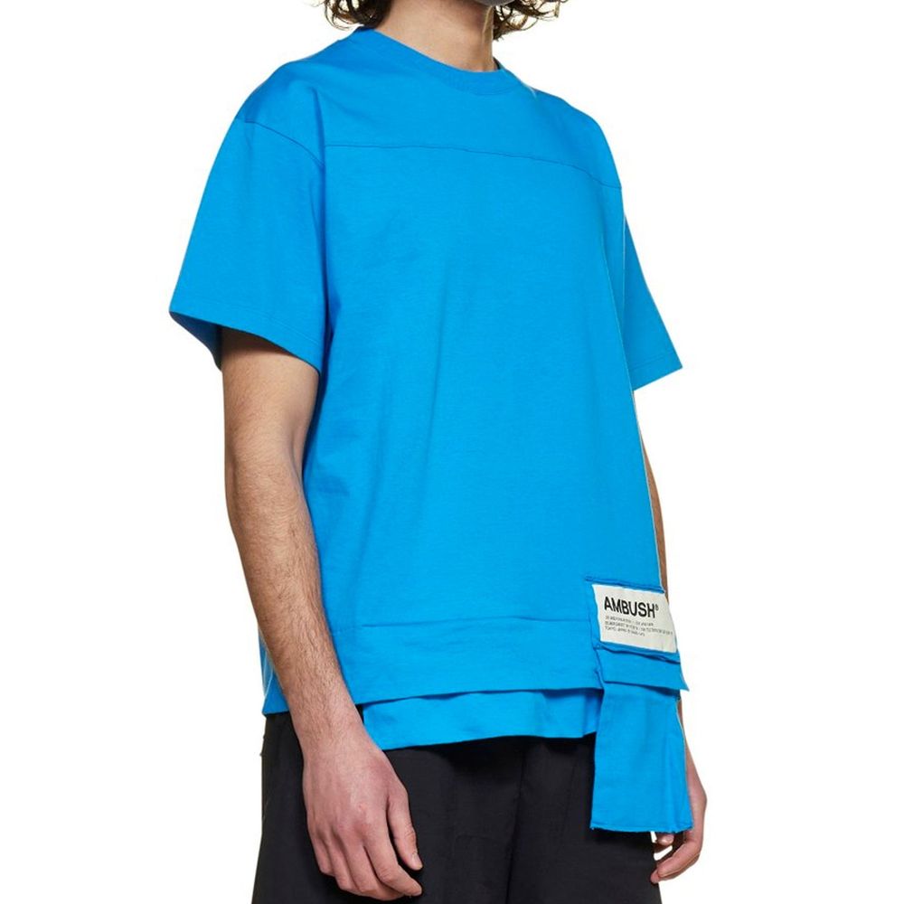 Ambush Blue Cotton Men's T-Shirt