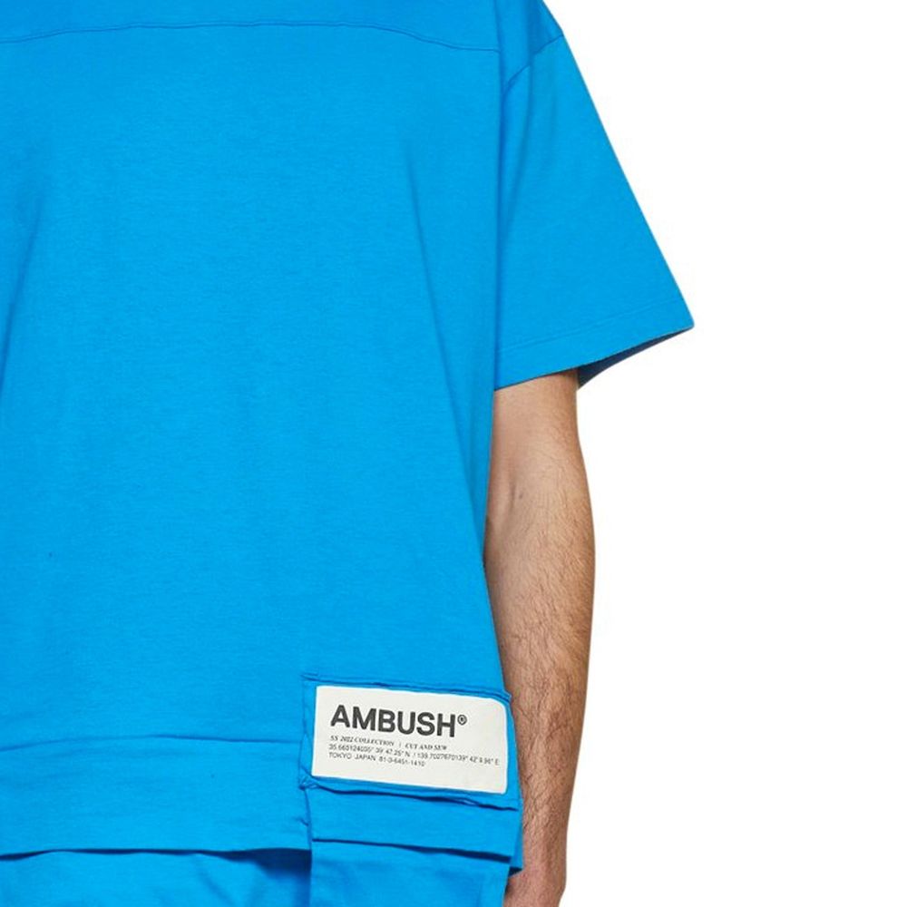 Ambush Blue Cotton Men's T-Shirt