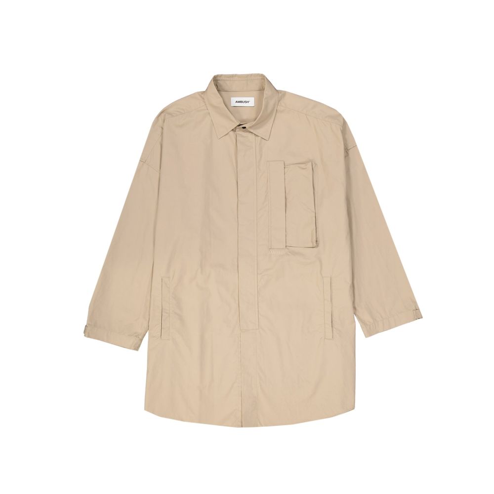 Ambush Beige Cotton Full-Length Men's Jacket