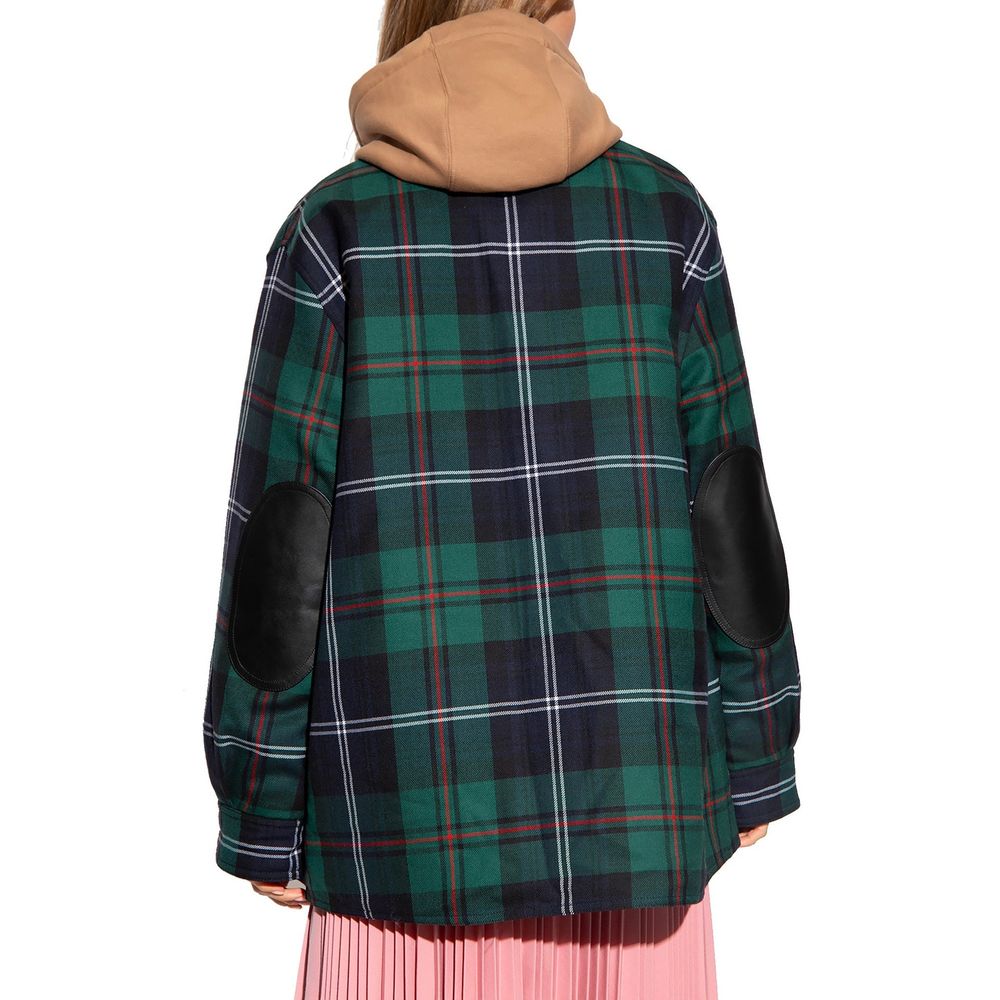 Burberry Bicolor Wool Biker Women's Jacket