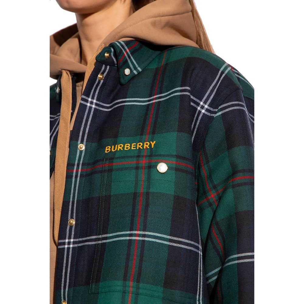 Burberry Bicolor Wool Biker Women's Jacket