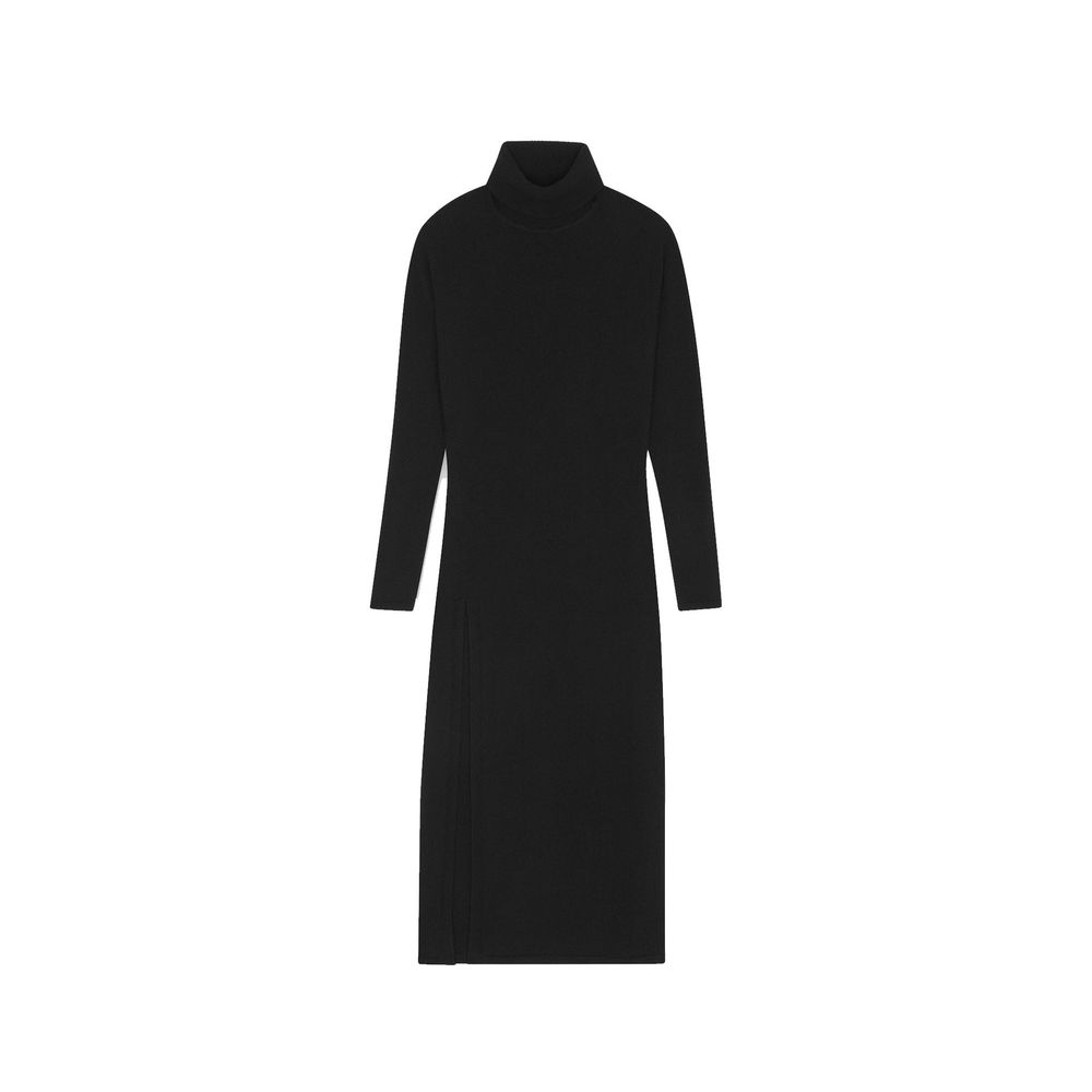 Saint Laurent Black Cashmere Casual Women's Dress