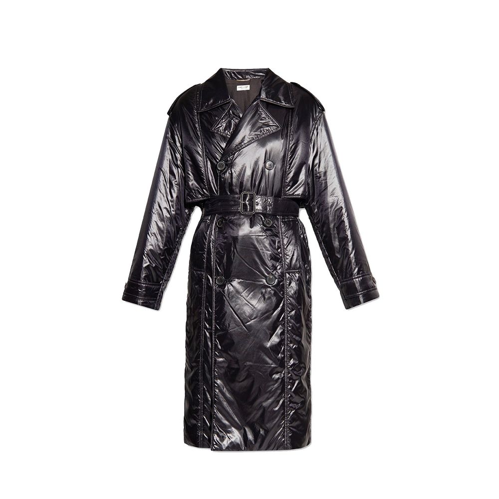 Saint Laurent Black Polyamide Women's Coat