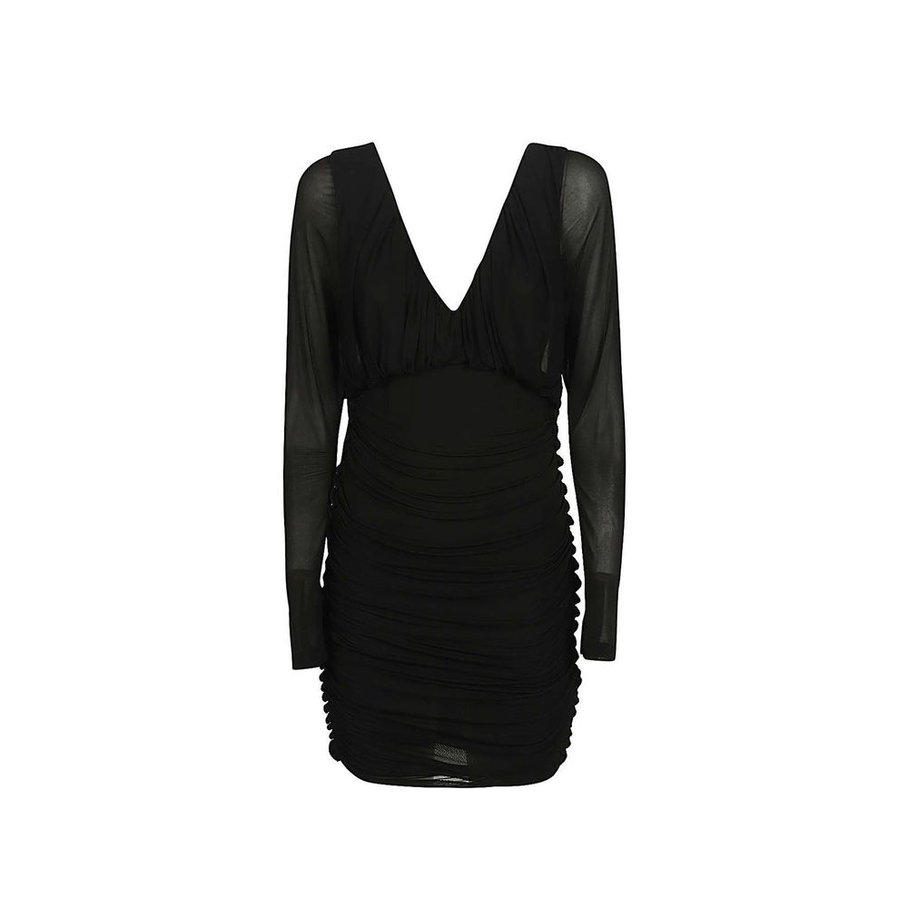 Saint Laurent Black Viscose Cocktail Women's Dress