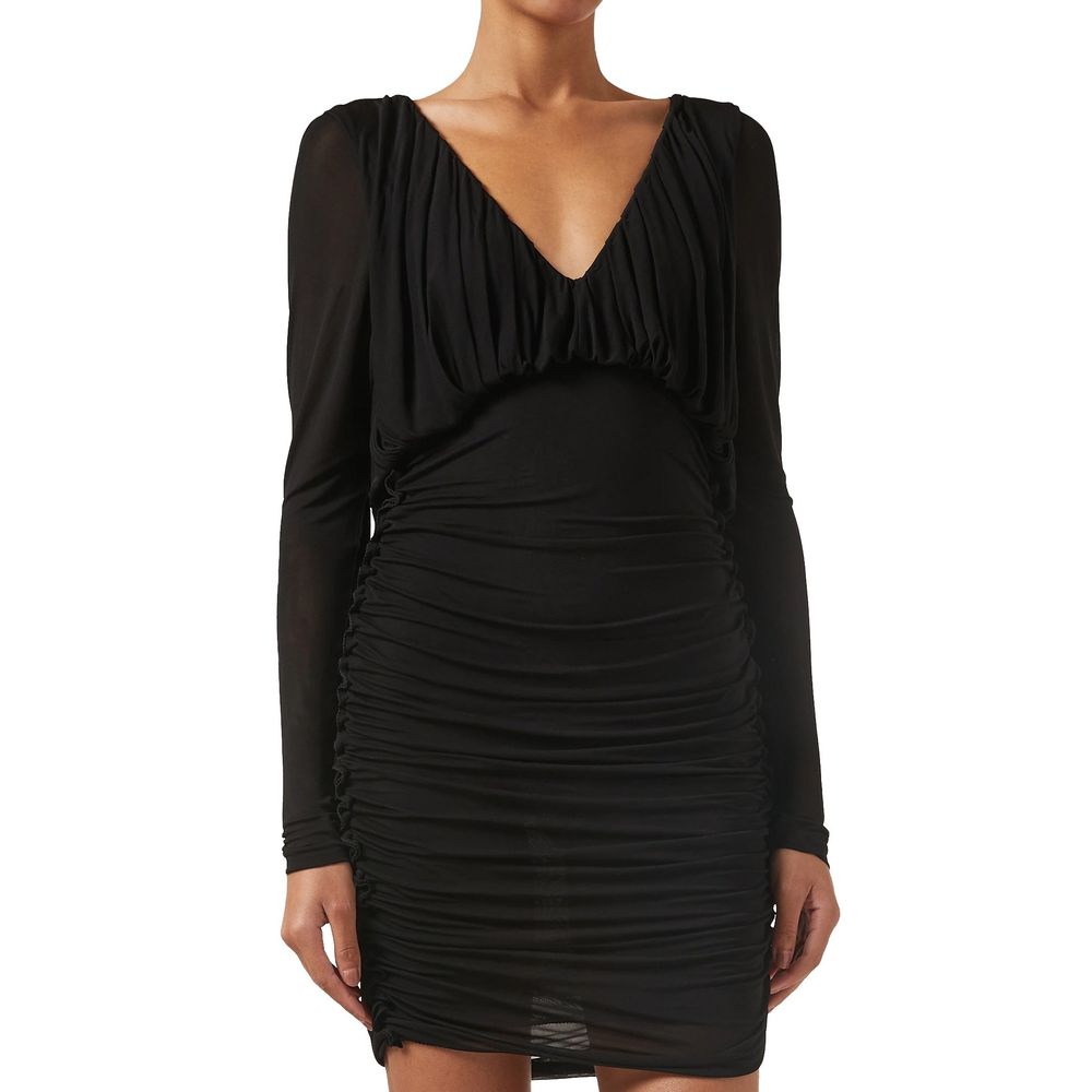 Saint Laurent Black Viscose Cocktail Women's Dress