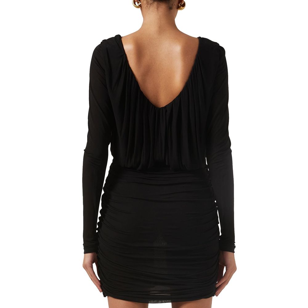 Saint Laurent Black Viscose Cocktail Women's Dress