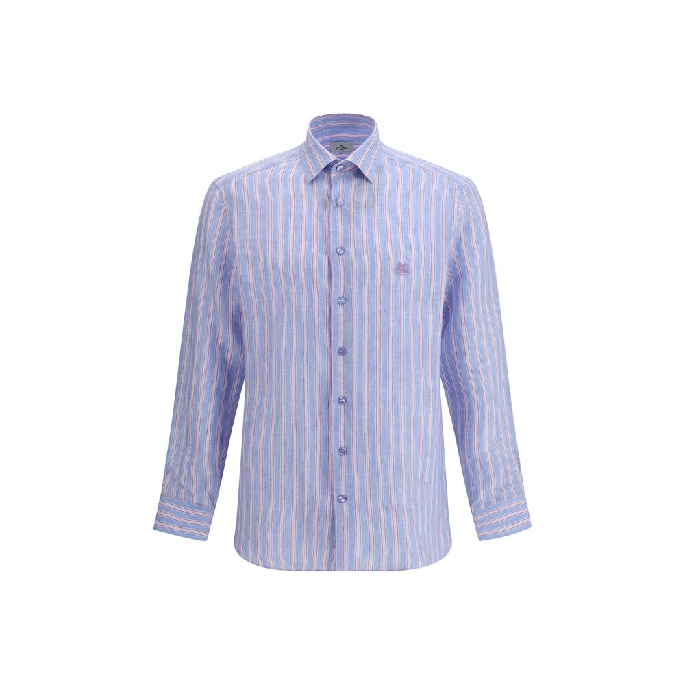 Etro Multicolor Linen Men's Shirt