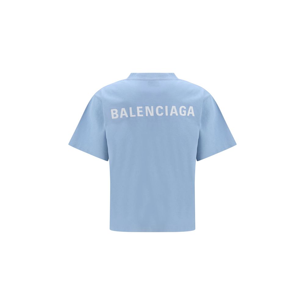 Balenciaga Blue Cotton Women's T-Shirt