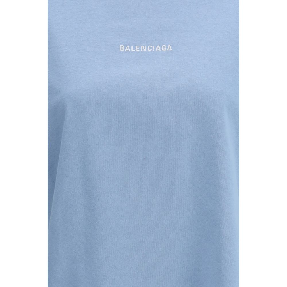 Balenciaga Blue Cotton Women's T-Shirt