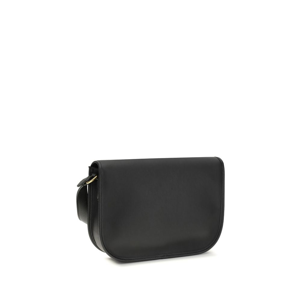 Valentino Garavani Black Calf Leather Bos Taurus Shoulder Men's Bag