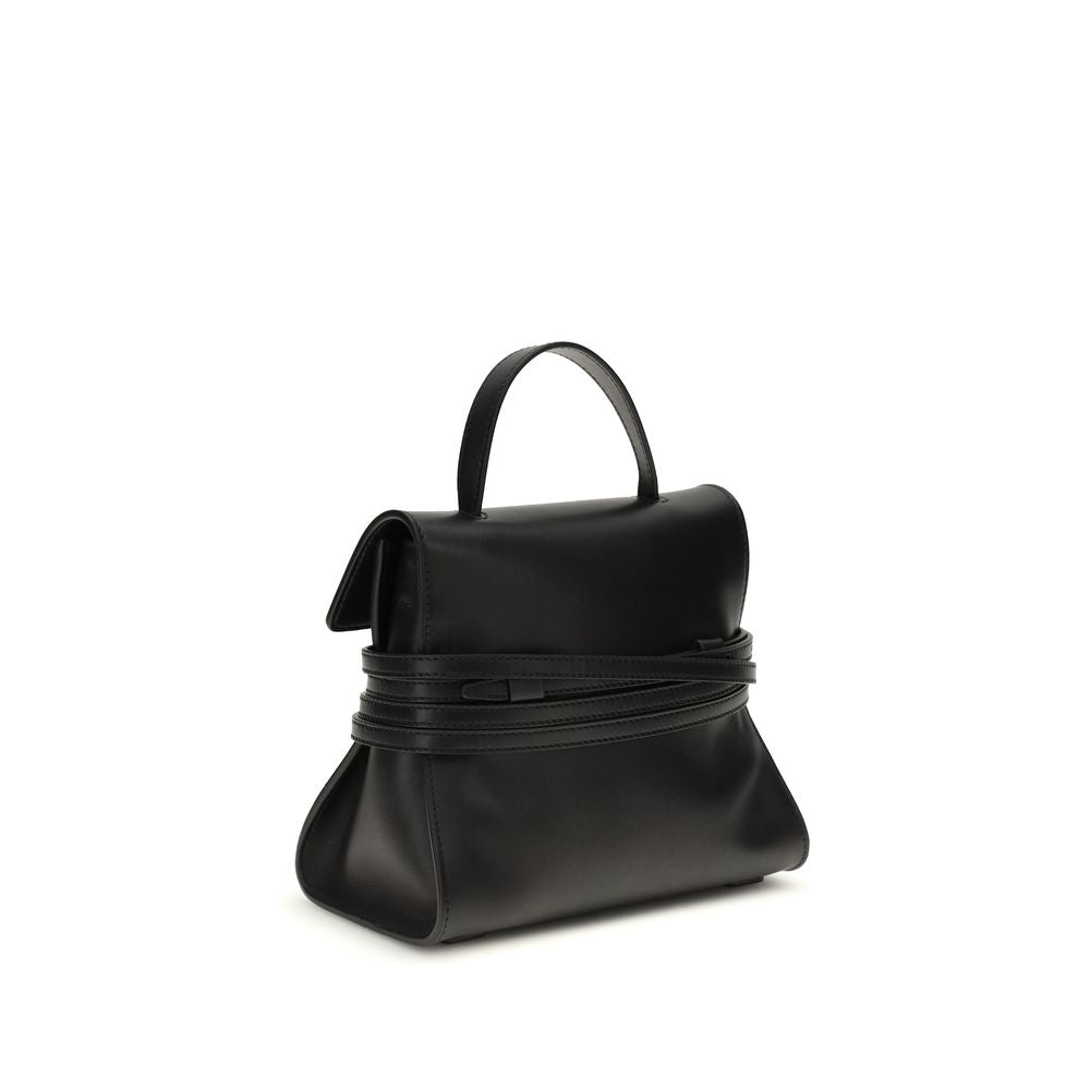 Moschino Black Calf Leather Bos Taurus Women's Handbag