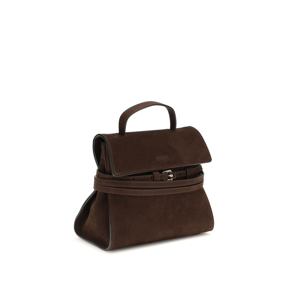 Moschino Brown Calf Leather Bos Taurus Women's Handbag