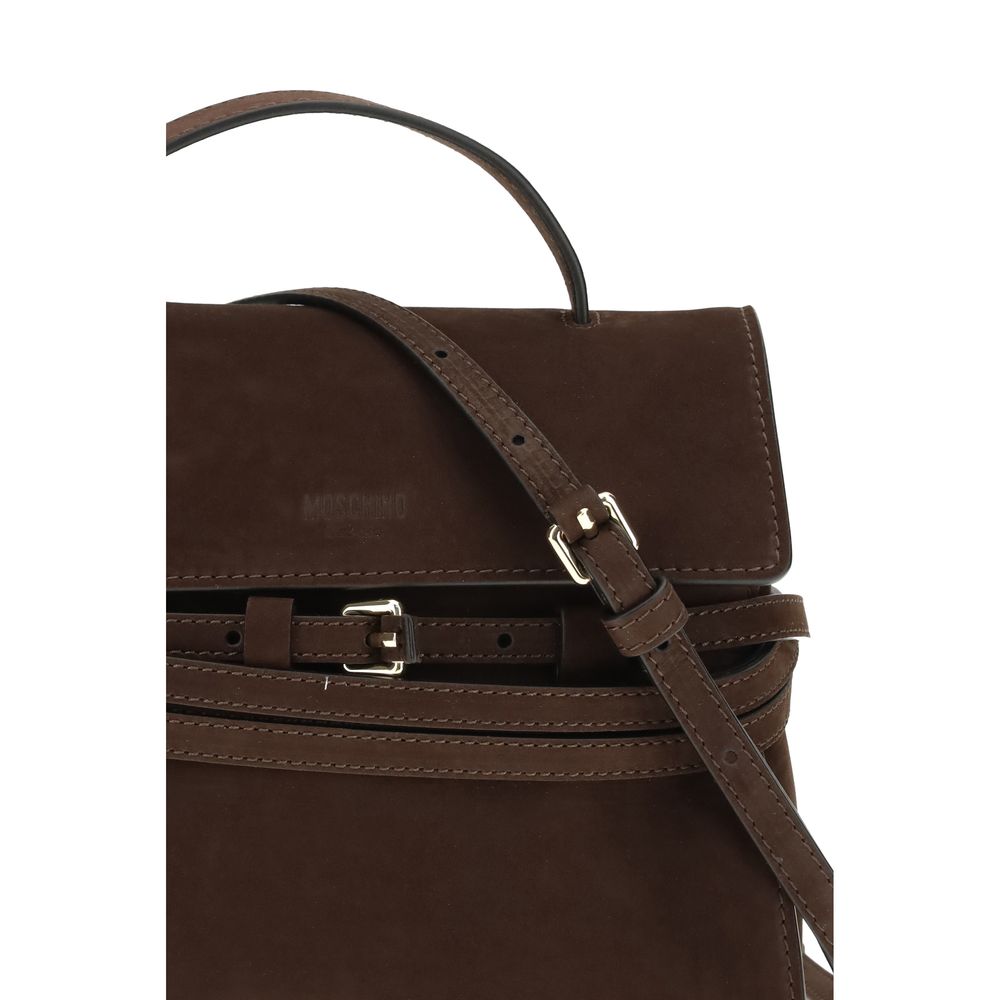 Moschino Brown Calf Leather Bos Taurus Women's Handbag