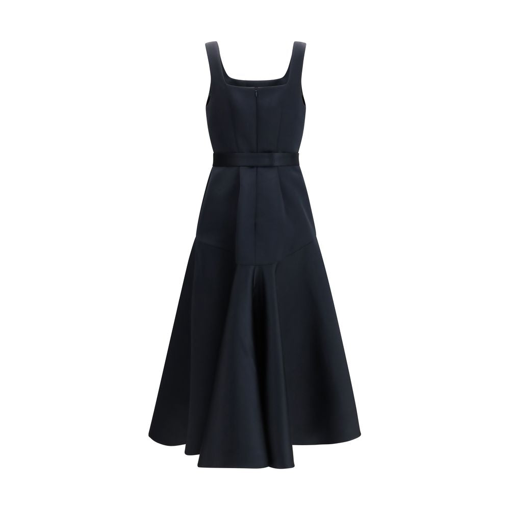 P.A.R.O.S.H. Blue Polyester Casual Women's Dress