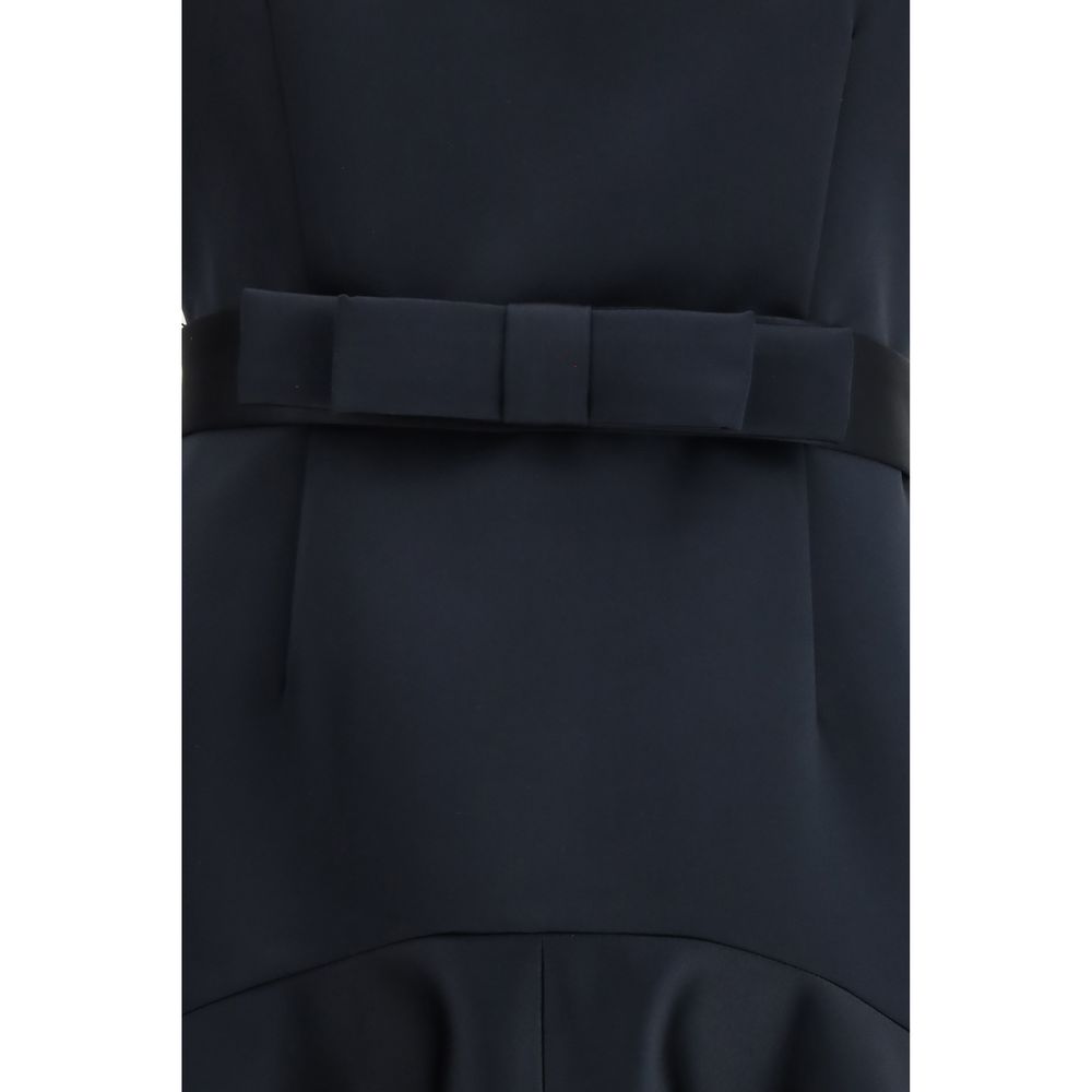P.A.R.O.S.H. Blue Polyester Casual Women's Dress