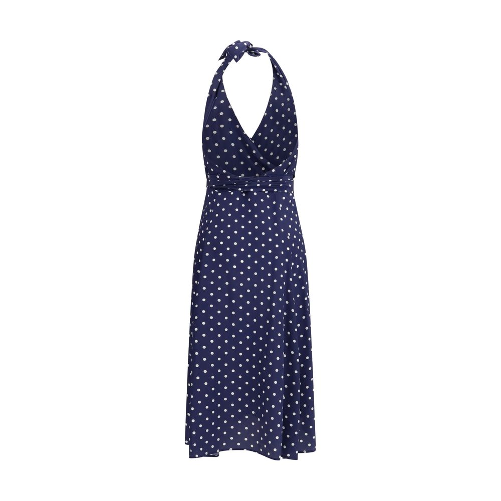 P.A.R.O.S.H. Blue Silk Casual Women's Dress