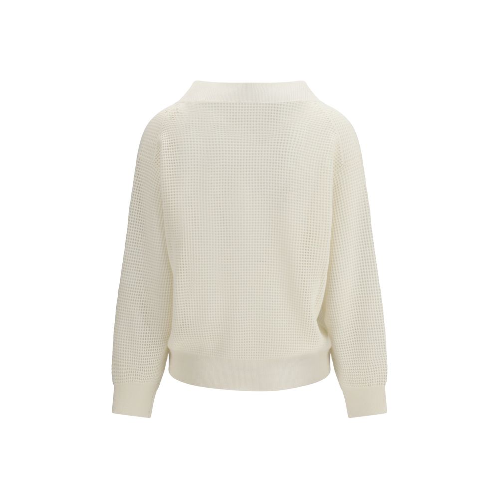 Brunello Cucinelli Beige Cashmere Women's Sweater