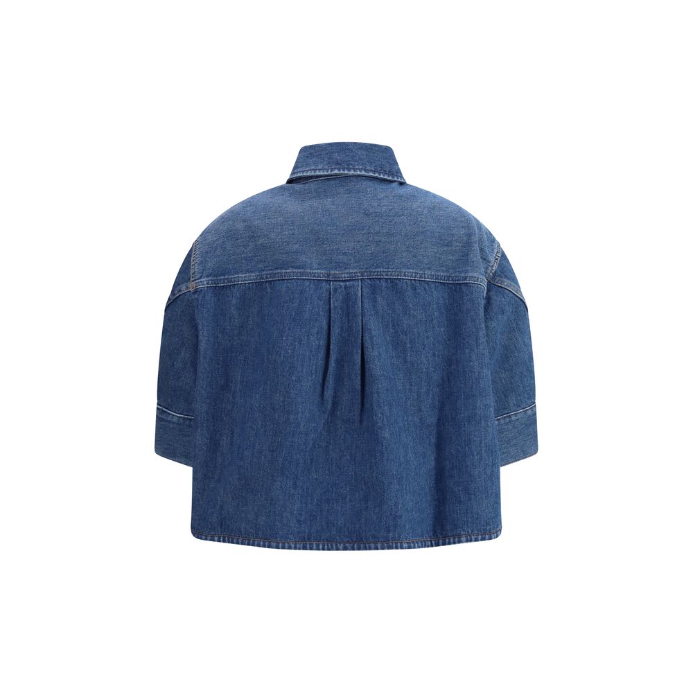 Givenchy Blue Denim Women's Shirt