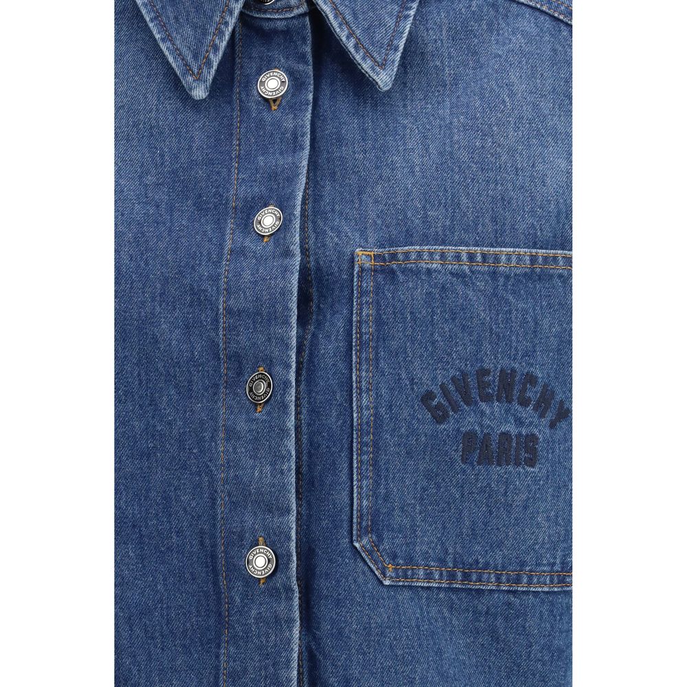 Givenchy Blue Denim Women's Shirt