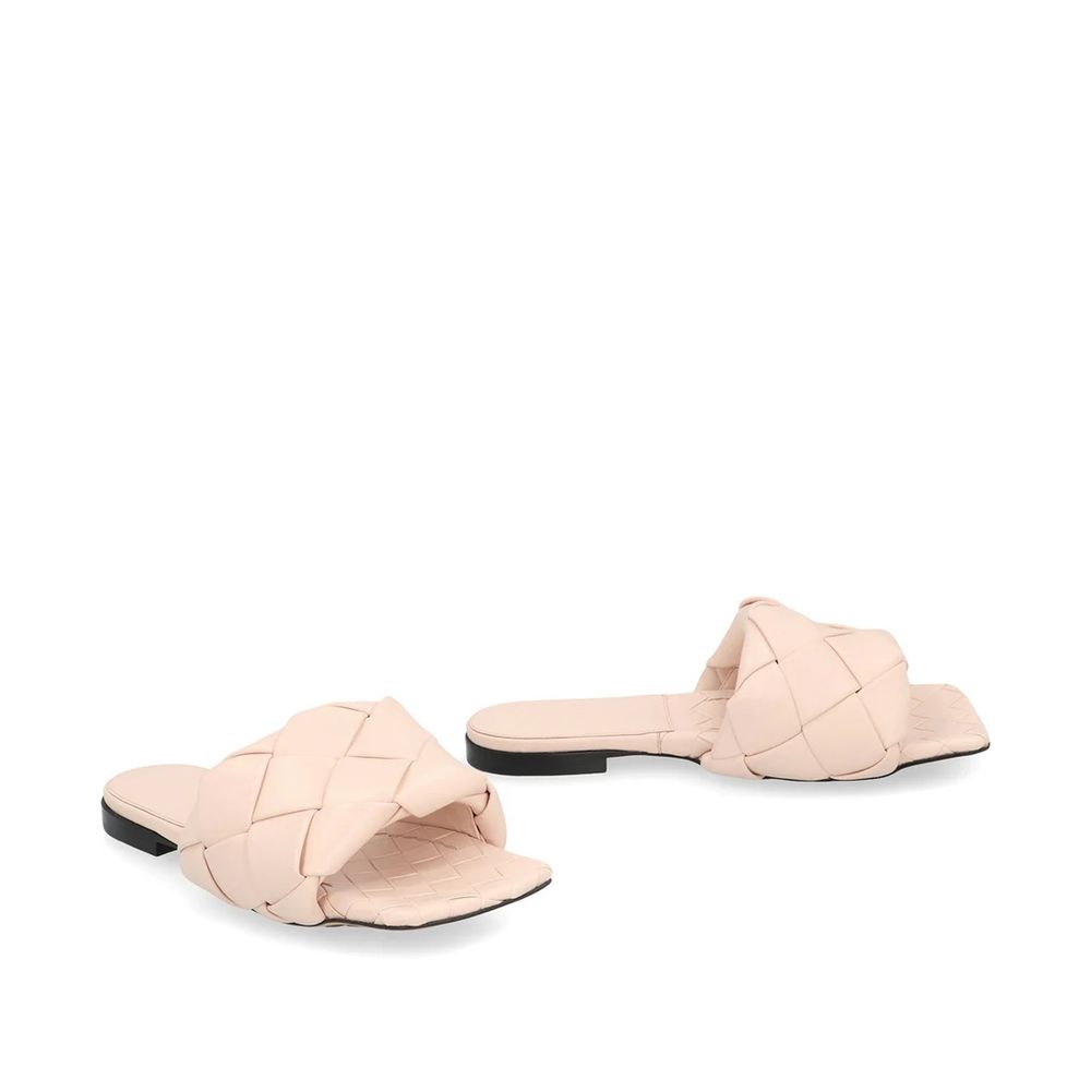 Bottega Veneta Multicolor Leather Flat Women's Sandals