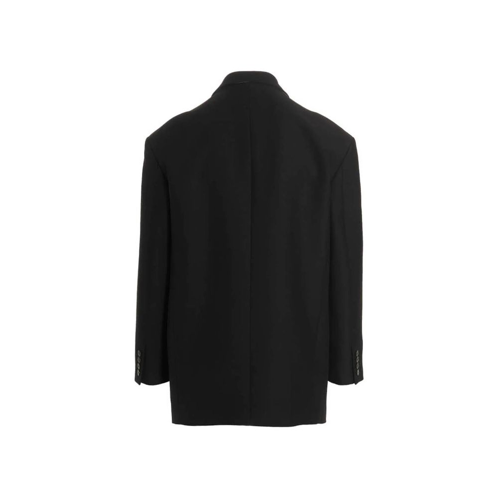 Valentino Garavani Black Silk Men's Blazer