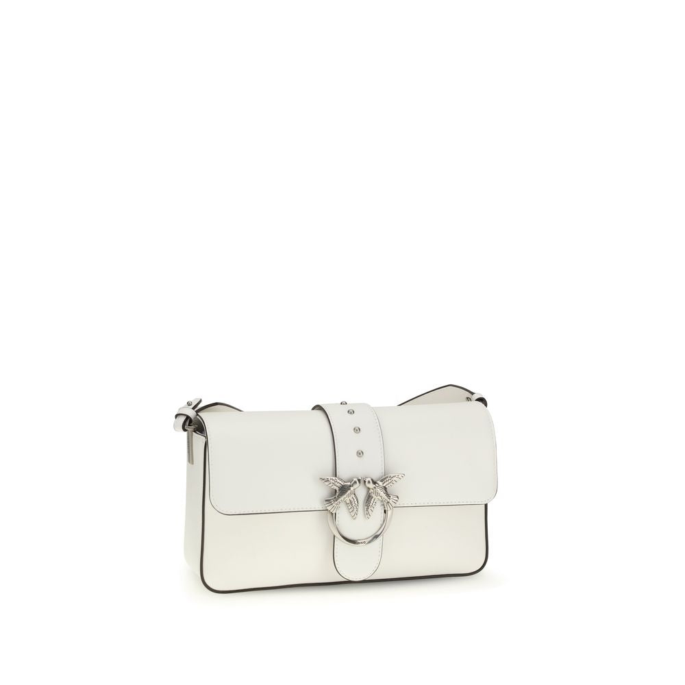 PINKO White Leather Shoulder Women's Bag